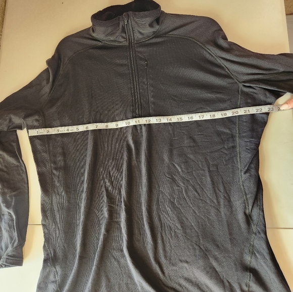 Patagonia Capilene Mens 1/4 Zip Pullover Sweater Black Size XXL. - Picture 7 of 8